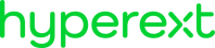 Hyperext Green Transparent bg logo 1200px wide