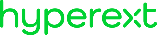 Hyperext Green Transparent bg logo 1200px wide